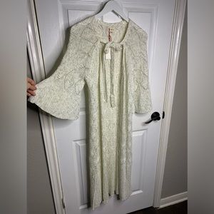 Cream Knitted Kimono Cardigan